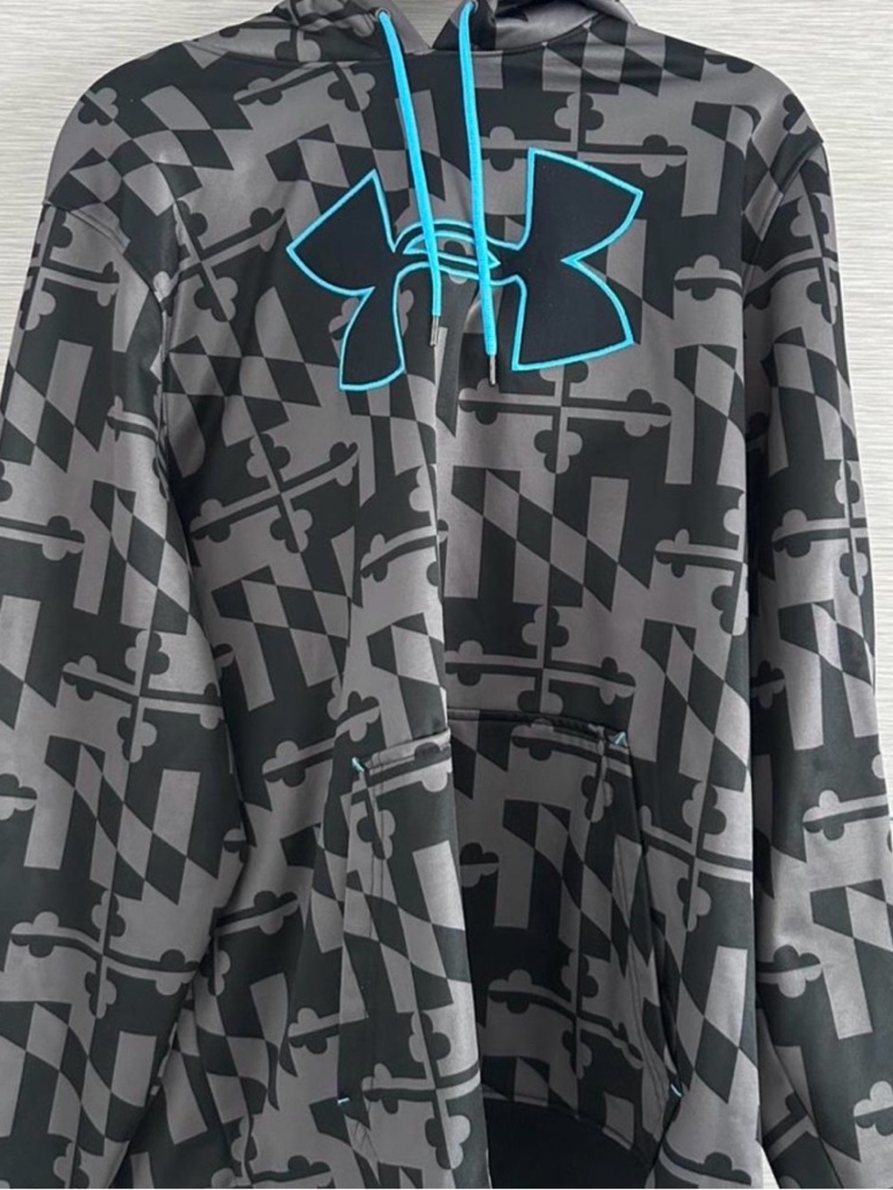 Under Armour Black and Gray Hoodie